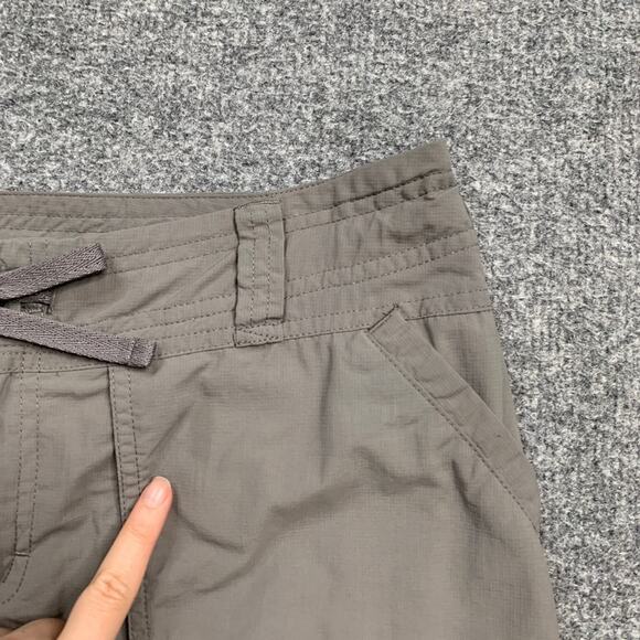 The North Face Pants Womens 6 Grey Nylon Roll Up Stow Pocket Drawstring Hiking - Picture 5 of 16
